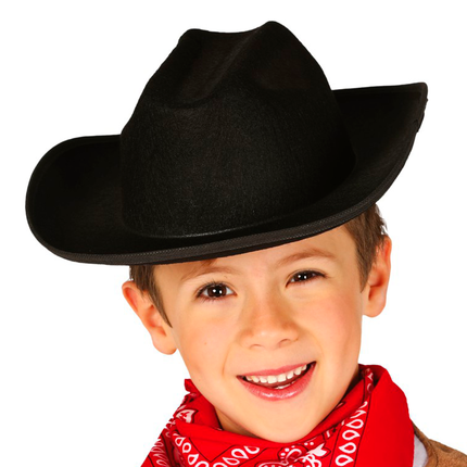 Chapeau de cow-boy Noir Enfants