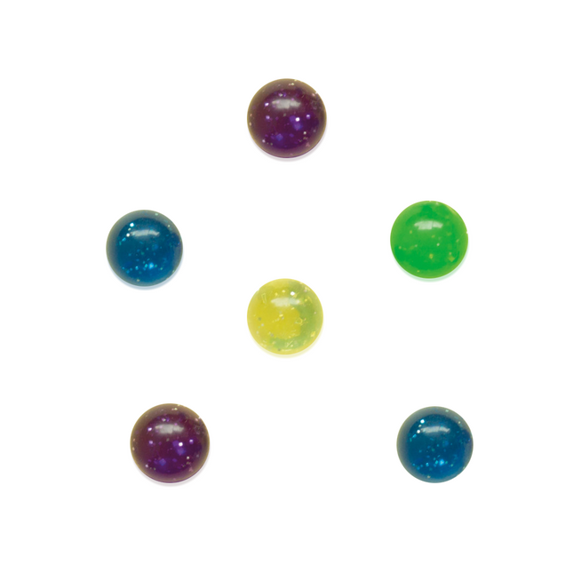 Breakout presents Boule rebondissante Paillettes 15cm 6pcs