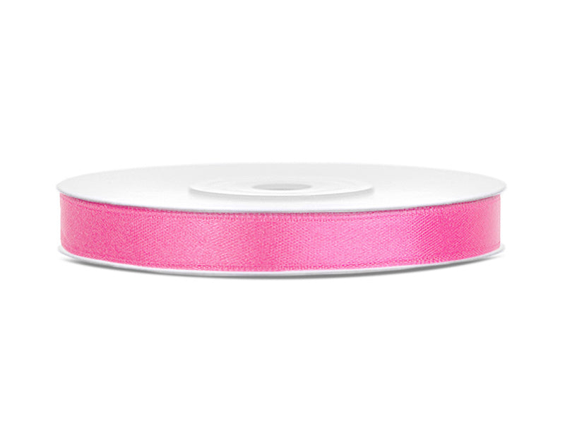 Ruban de satin rose 6mm 25m