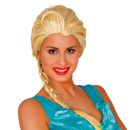 Perruque de princesse des glaces