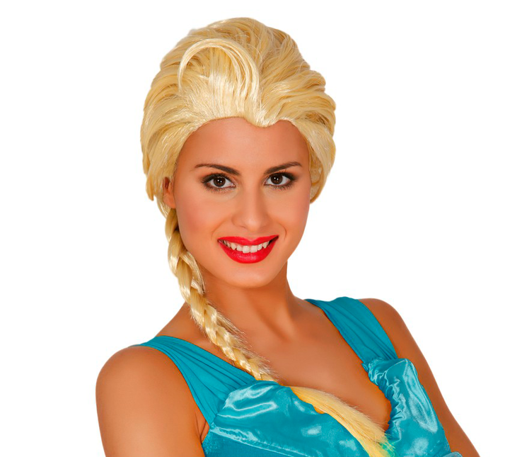Perruque de princesse des glaces