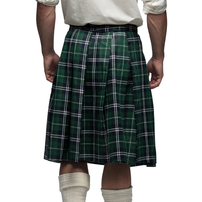 Kilt vert homme avec sac