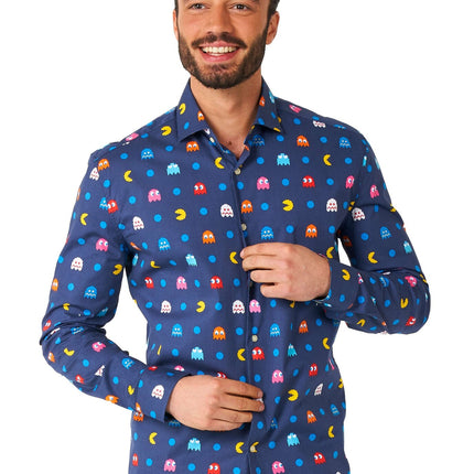 Chemise Pixel PAC-MAN Hommes <tc>OppoSuits</tc>