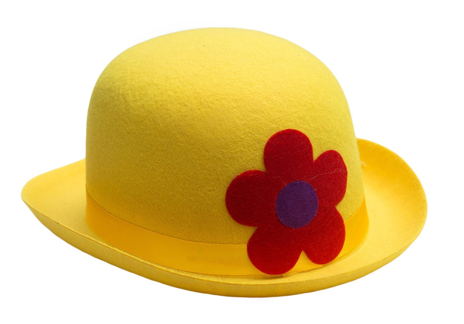 Chapeau melon Clown Jaune