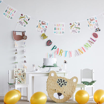 Serviettes de table Animaux 33cm 20pcs
