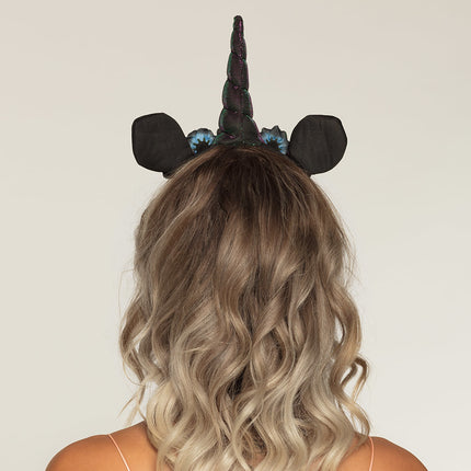 Bandeau à cheveux licorne violet