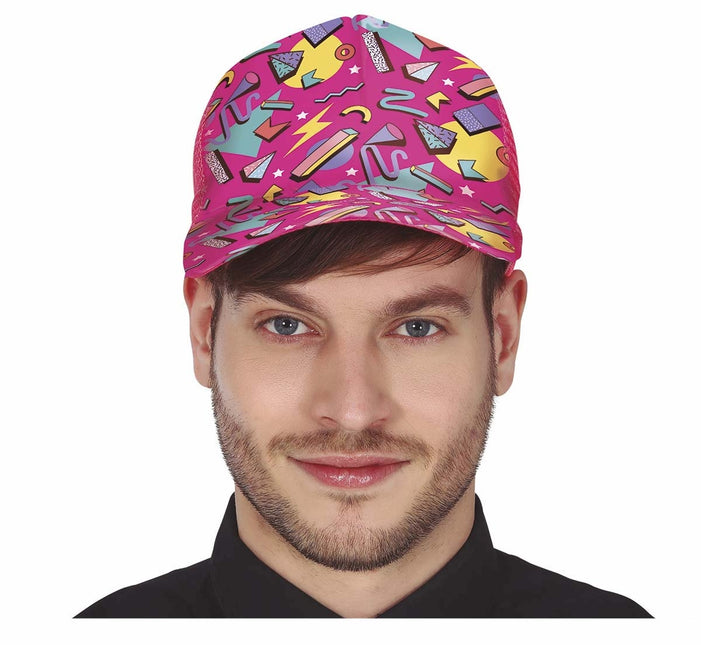 Casquette rose des années 80
