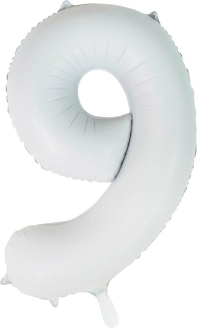 Ballon blanc à figures 9 ans Gloss 86cm
