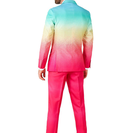 Costume bleu fuchsia arc-en-ciel Hommes <tc>OppoSuits</tc>
