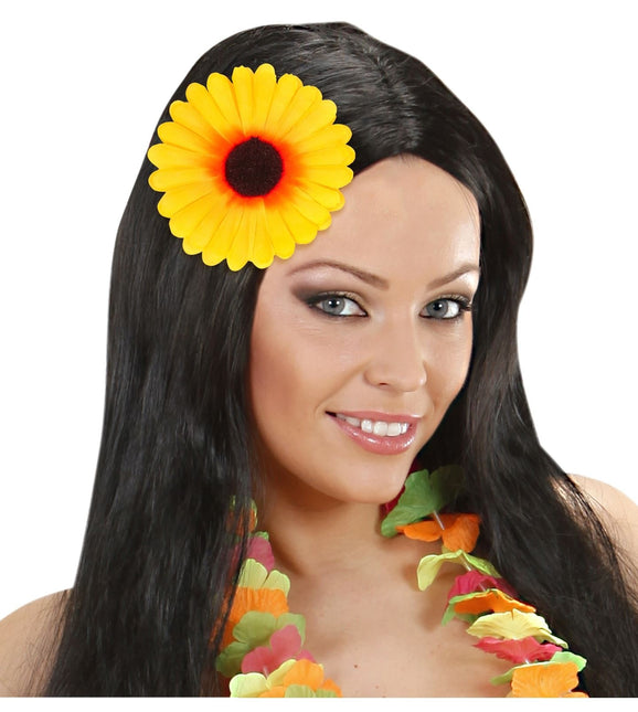 Barrette à cheveux jaune