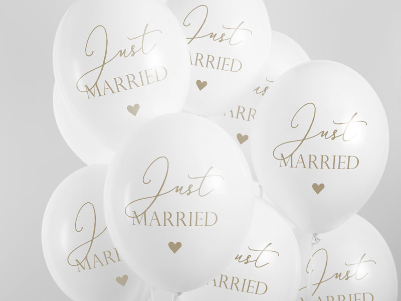 Ballons Just Married 30cm 6pcs