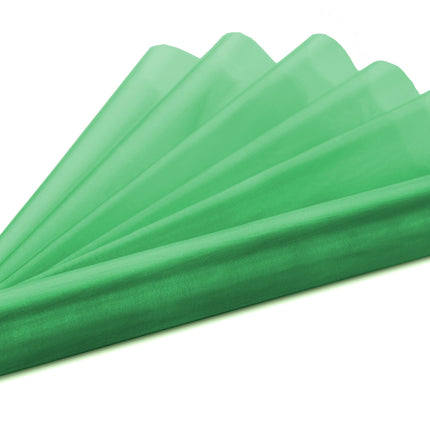 Tissu organza vert 16cm 9m