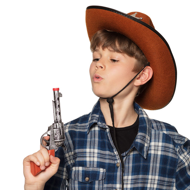 Faux pistolet de cow-boy 20cm