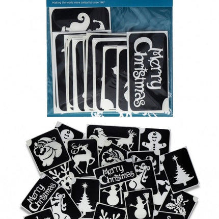 Pochoir de tatouage de Noël 24 pièces