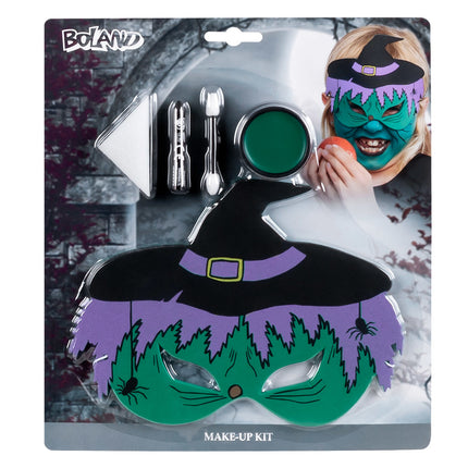 Ensemble de maquillage d'Halloween sorcière enfant