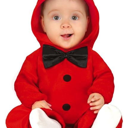 Costume de diable bébé rouge