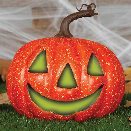 Citrouille d'Halloween avec lumière 20cm