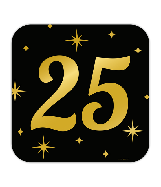 Plaque de porte 25 ans 50cm