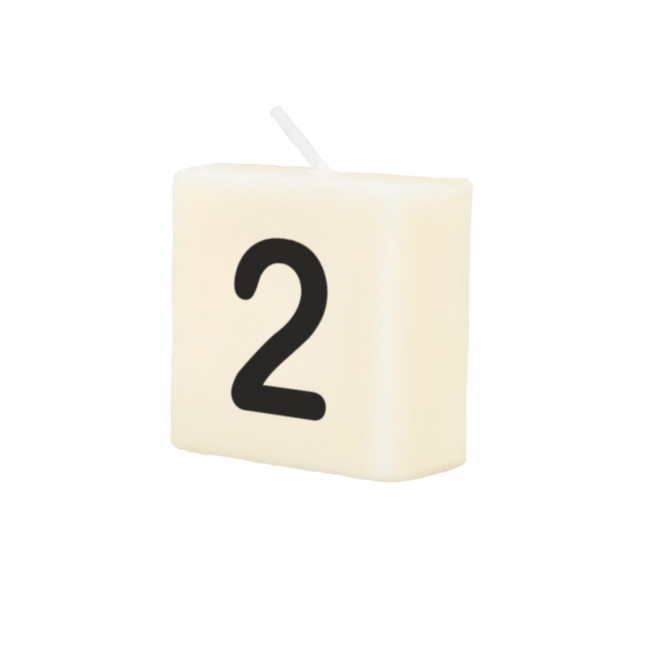 Bougie lettre 2 4cm