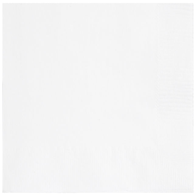 Serviettes blanches 33cm 50pcs