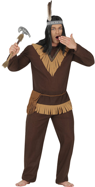 Costume indien homme marron 2 pièces