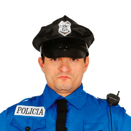 Casquette de police homme noir
