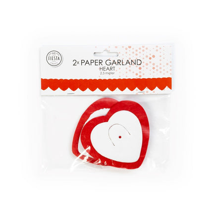 Guirlande Red Hearts 2.5m
