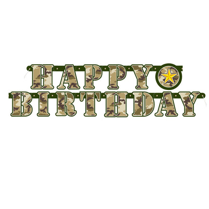 Army Letter Sling Happy Birthday 1.64m