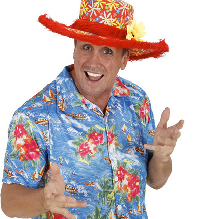 Chapeau rouge Ibiza Tournesol
