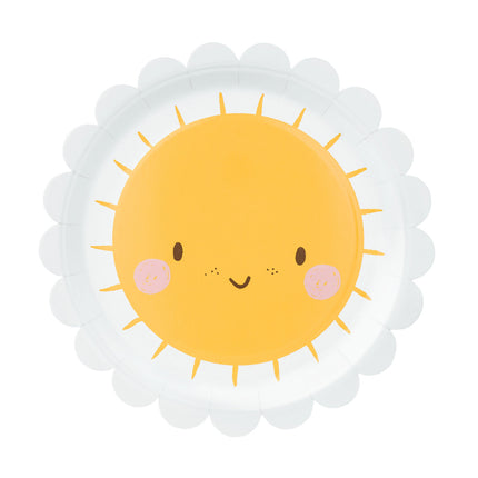 Assiettes Soleil 18cm 6pcs