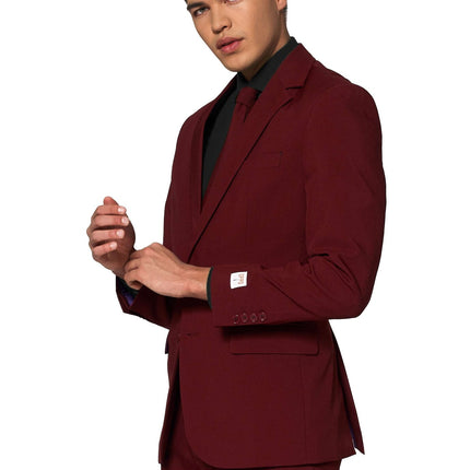 Costume rouge bordeaux Hommes <tc>OppoSuits</tc>