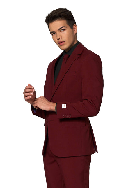 Costume rouge bordeaux Hommes <tc>OppoSuits</tc>