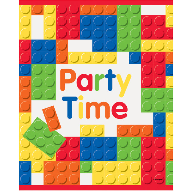 Blocs de construction Sacs de partage d'anniversaire 8pcs