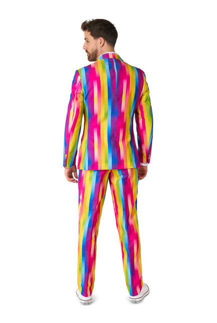 Costume à rayures arc-en-ciel Hommes <tc>OppoSuits</tc>
