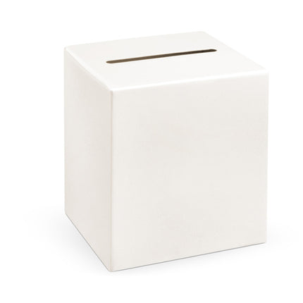 Boîte à enveloppes de mariage blanche 24cm