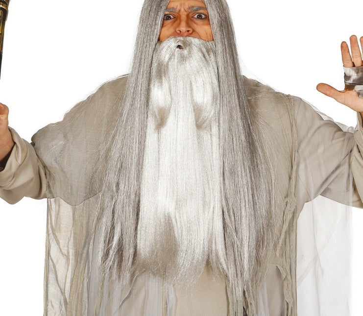 Barbe grise longue
