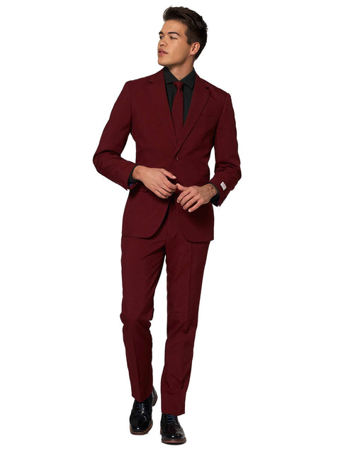 Costume rouge bordeaux Hommes <tc>OppoSuits</tc>