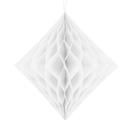 Nid d'abeille Diamant blanc transparent 30cm