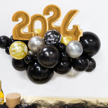 Kit de ballons de baudruche DIY Organic Gold New Year