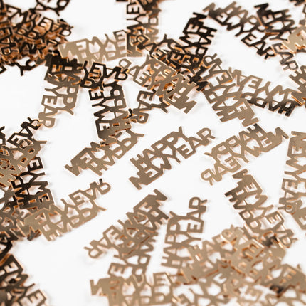 Confetti de table or rose de bonne année 14g