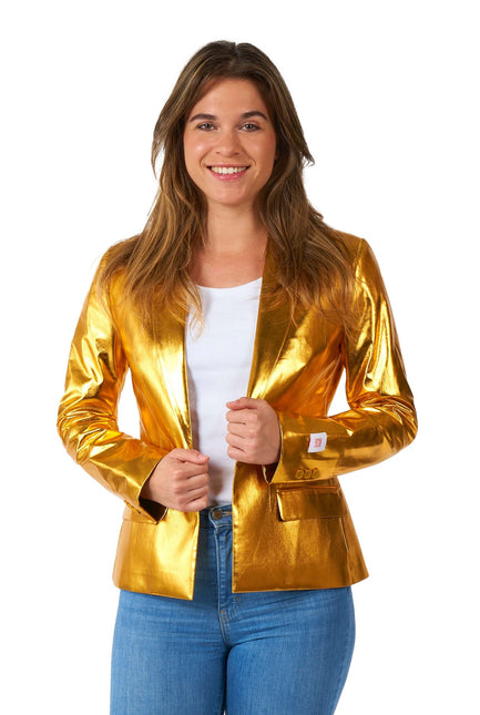 Blazer doré Dames <tc>OppoSuits</tc>