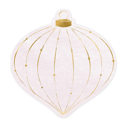 Serviettes de table Boule de Noël 12cm 20pcs