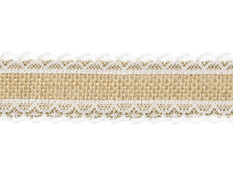 Ruban de jute Dentelle 5m