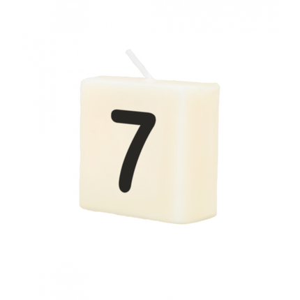 Bougie lettre 7 4cm