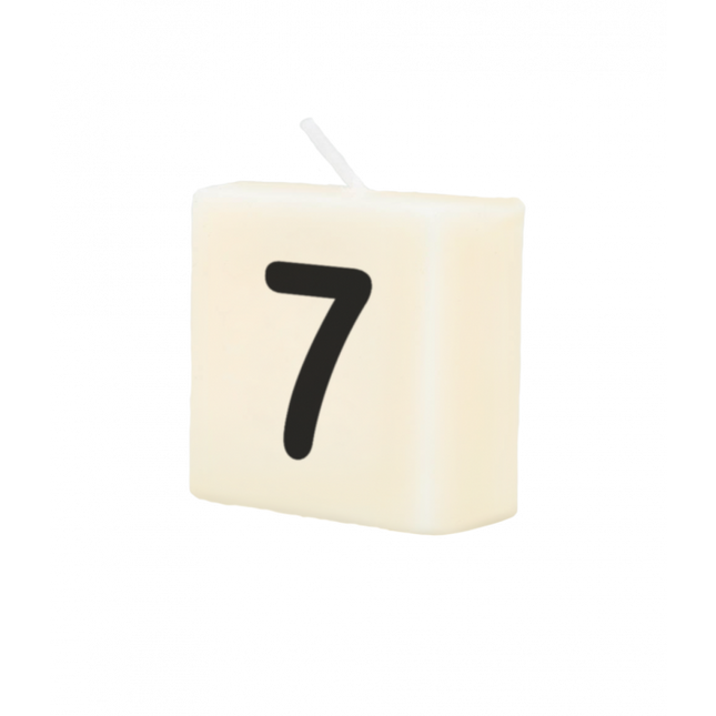 Bougie lettre 7 4cm