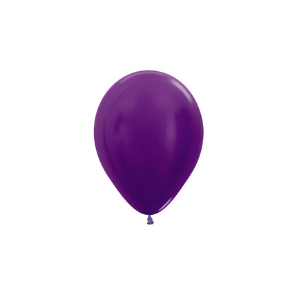 Ballons de baudruche violet métallisé 12cm 50pcs