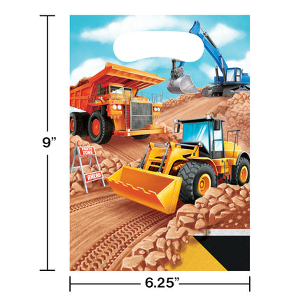 Sacs de fête de construction 22.5cm 8pcs