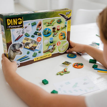 Jeu de tampons Dino 2 en 1