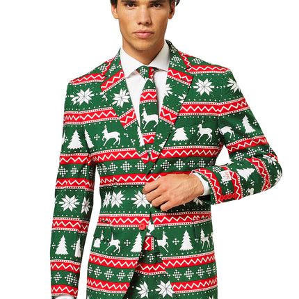 Costume vert rouge Noël