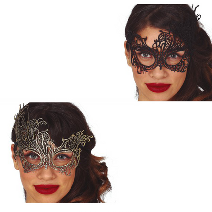 Masque en filigrane d'or